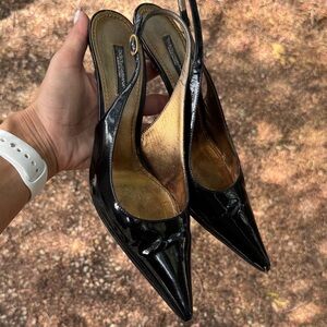 Dolce & Gabbana Black Patent Leather Heels